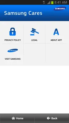 Samsung Cares android App screenshot 1