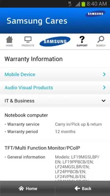 Samsung Cares android App screenshot 2