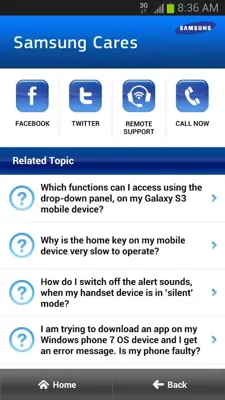 Samsung Cares android App screenshot 4